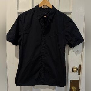 All Saints Black Casual Button Down Shirt